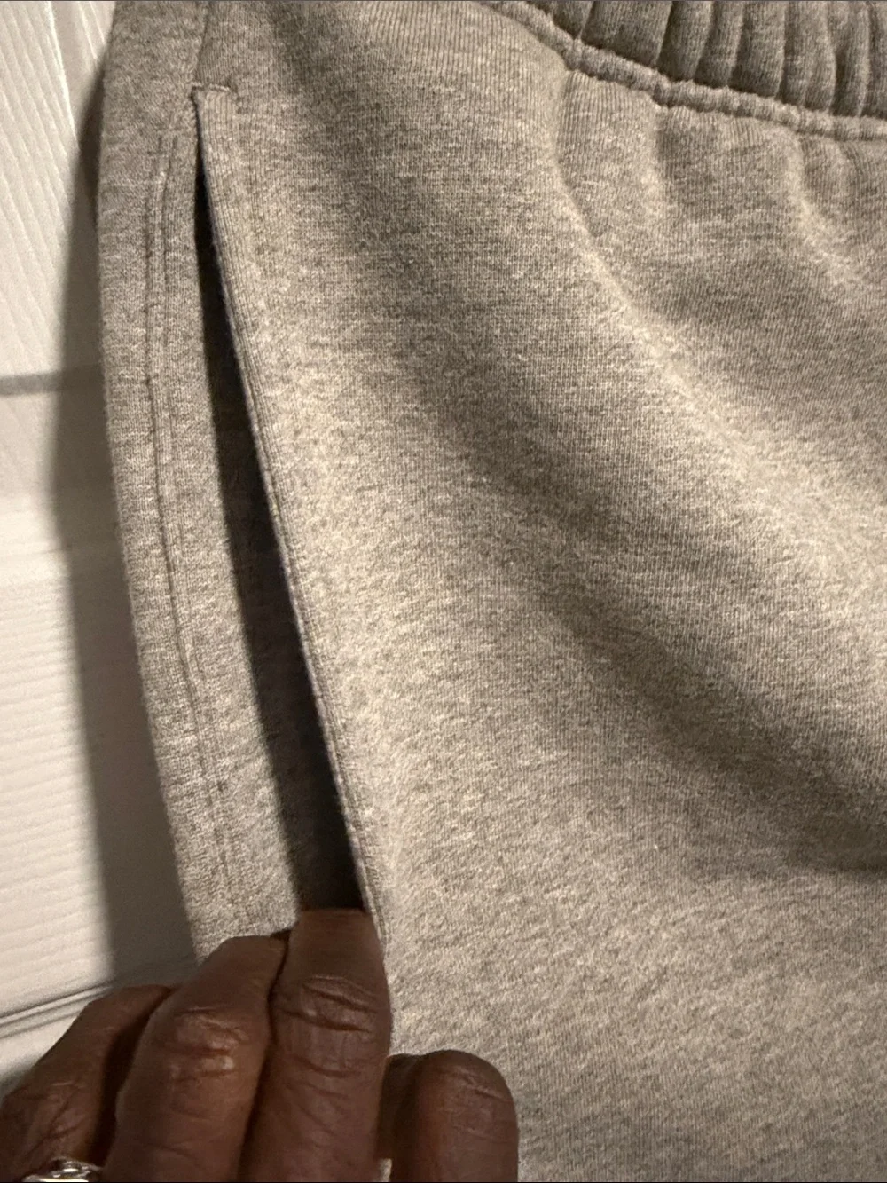 (Sold) ESSENTIALS Men’s Heather Gray Fleece Athletic Shorts